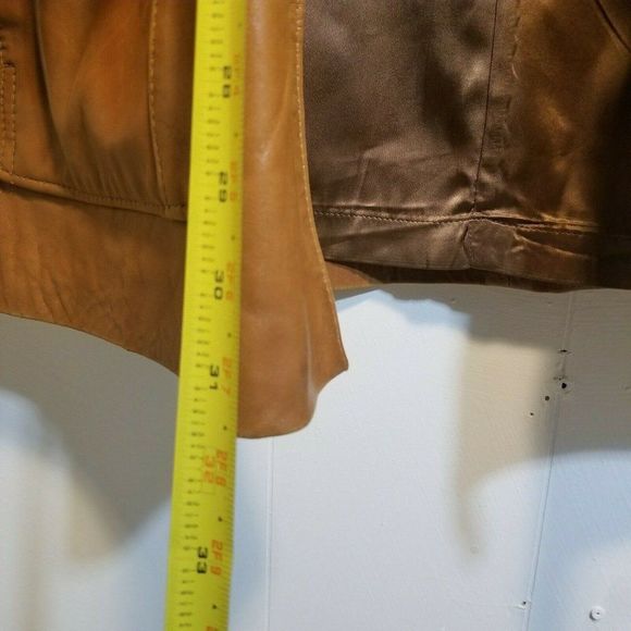 Vintage Mens Brown 44L Angel Skin Cabretta Leather Jacket By Grais Made in USA - Picture 9 of 12